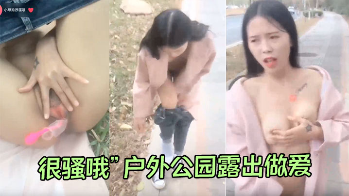 “很骚哦”户外公园露出做爱 很刺激